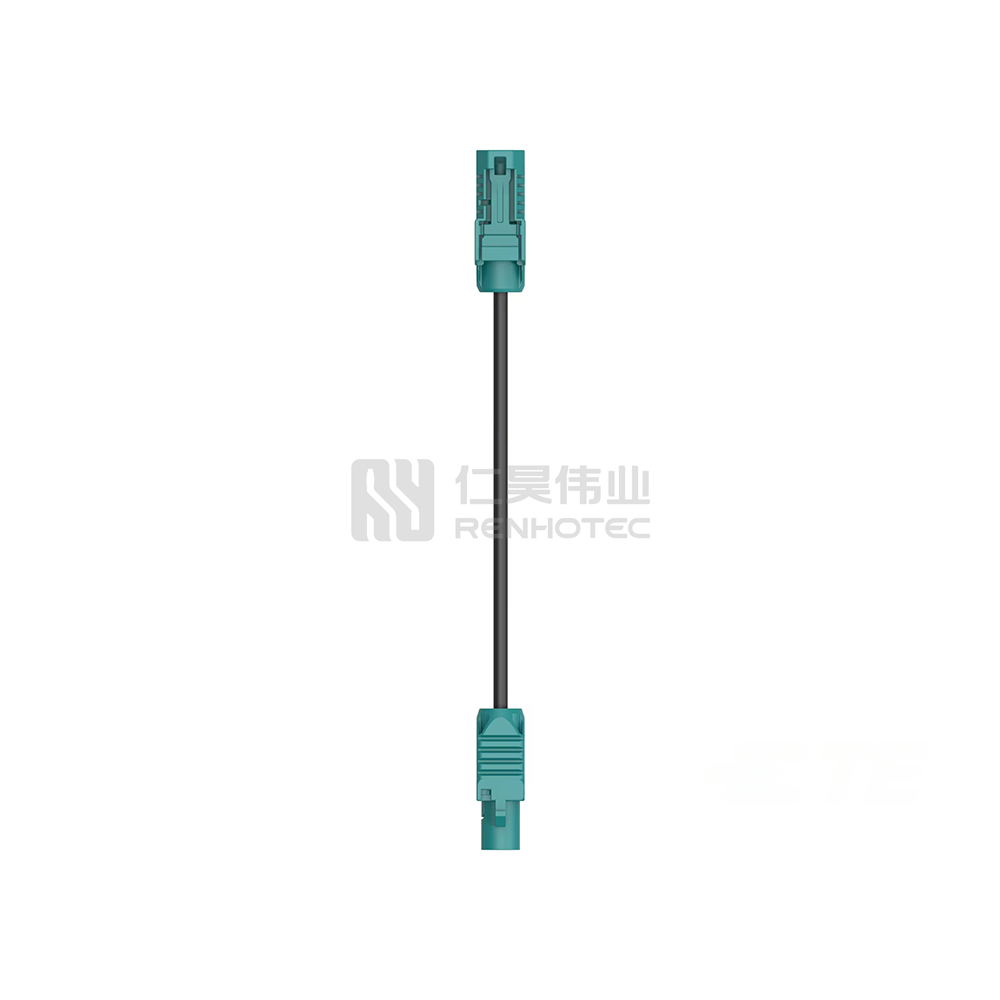 FAKRA to FAKRA Cable Assembly, 1 m, Black Cable, 6 GHz, 50 ohm, PVC Jacket, 2.8 mm Diameter, FAKRA Plug End A, FAKRA Jack End B - Image 3