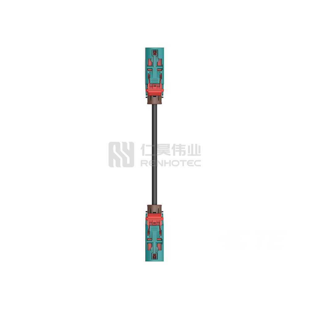 MATE-AX to FAKRA Cable Assembly,0.3 m, Black Cable, 6 GHz, 50 ohm, PVC Jacket, 3.3 mm Diameter, MATE-AX Jack End A, FAKRA Jack End B - Image 3