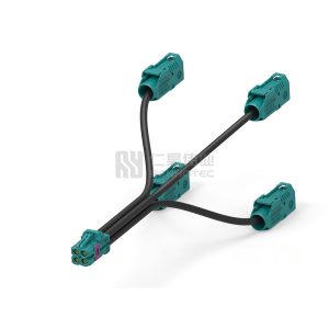 MATE-AX to FAKRA Cable Assembly, 1 m, Black Cable, 6 GHz, 50 ohm, PVC Jacket, 3.3 mm Diameter, MATE-AX Jack End A, FAKRA Jack End B