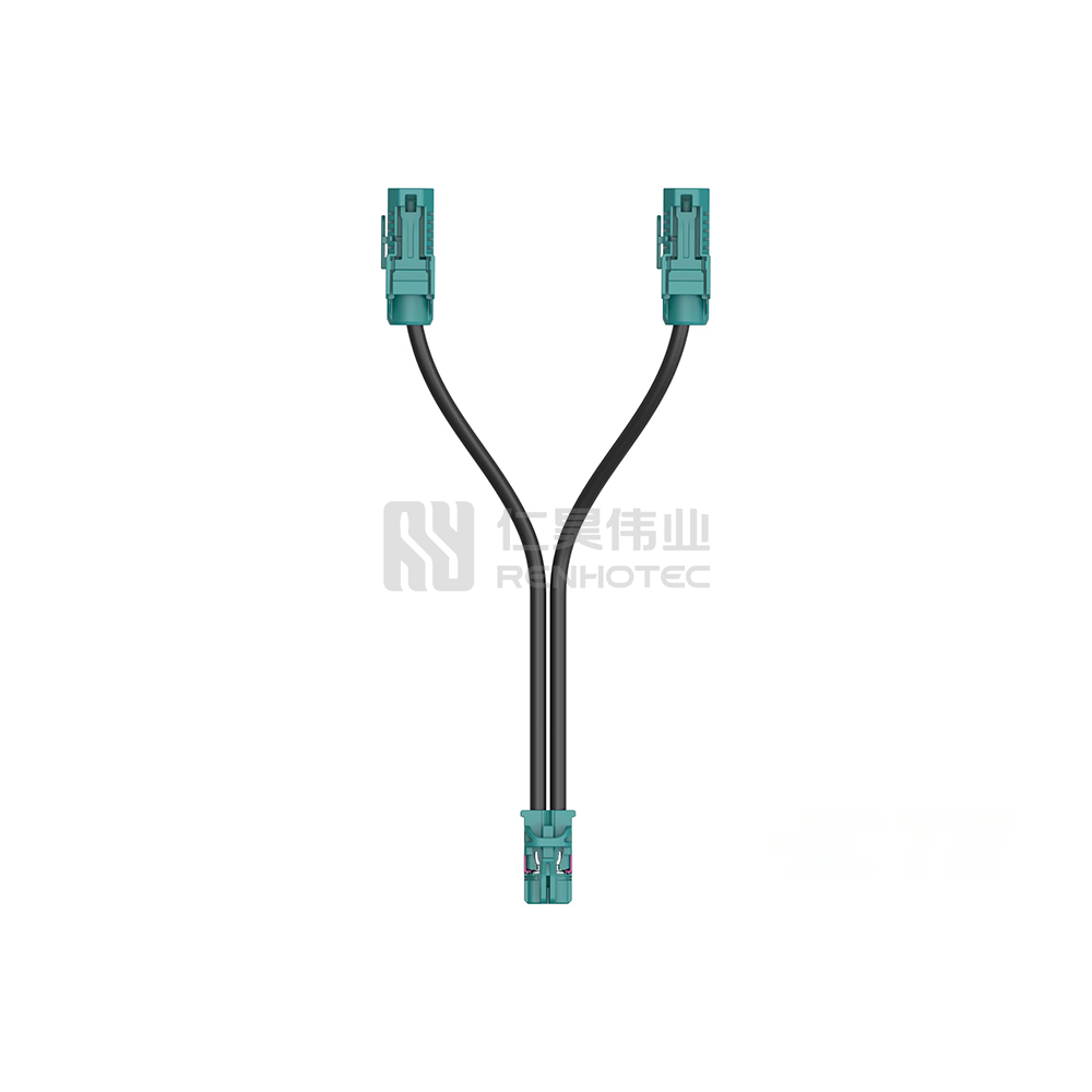 MATE-AX to FAKRA Cable Assembly, 1 m, Black Cable, 6 GHz, 50 ohm, PVC Jacket, 3.3 mm Diameter, MATE-AX Jack End A, FAKRA Jack End B - Image 3