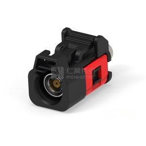 Cable-to-Cable, 180° Cable Exit, 1 Position, B Code, Housing for Female Terminals, Crimp, FAKRA, Data Connectivity Housings