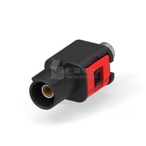 Cable-to-Cable, 180° Cable Exit, 1 Position, D Code, Housing for Male Terminals, Crimp, Cable Mount (Free-Hanging), FAKRA, Data Connectivity Housings