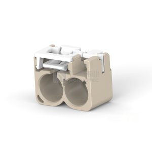 Cable-to-Cable / Wire-to-Wire, 90° Cable Exit, 2 Position, C Code, Housing for Female Terminals, FAKRA, Data Connectivity Housings