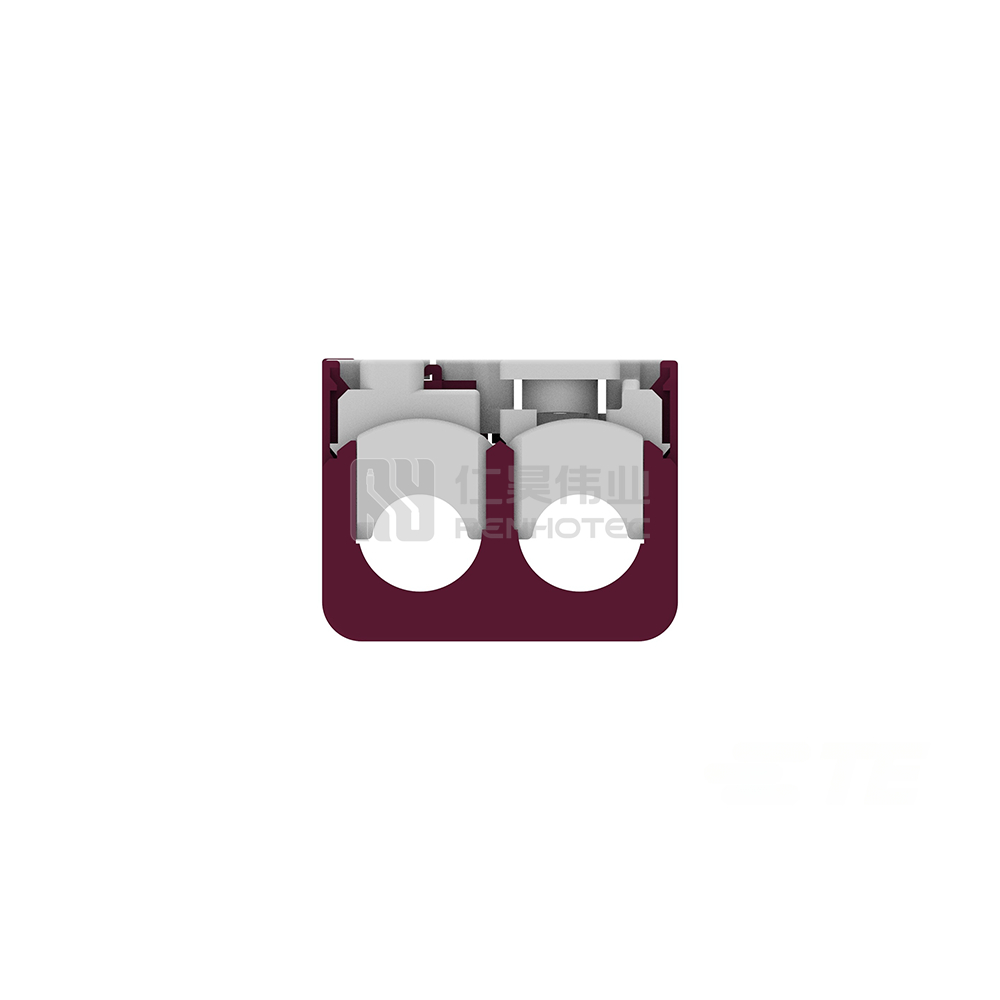 Wire-to-Wire, 90° Cable Exit, 2 Position, E Code, Housing for Female Terminals, 8 mm Centerline, Crimp, FAKRA, Data Connectivity Housings - Image 4