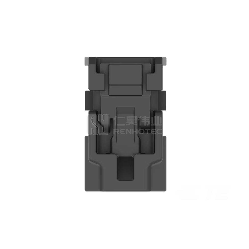 Wire-to-Wire, 180° Cable Exit, 1 Position, A Code, Plug, Crimp, Cable Mount (Free-Hanging), FAKRA, Data Connectivity Housings - Image 3