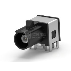 Wire-to-Board, Shielded, Horizontal, 1 Position, Board Mount, D Code, Signal, FAKRA, Data Connectivity Headers