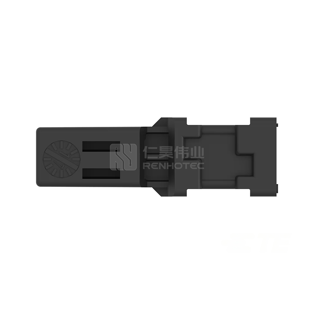 2 Position, Automotive Housing for Female Terminals, Wire-to-Wire, 1.8 mm Centerline, Black, Signal, Cable Mount (Free-Hanging)