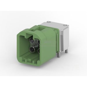 Wire-to-Board, Shielded, Horizontal, 4 Position, Board Mount, A Code, 4 mm Centerline, Signal, Data Connectivity Headers