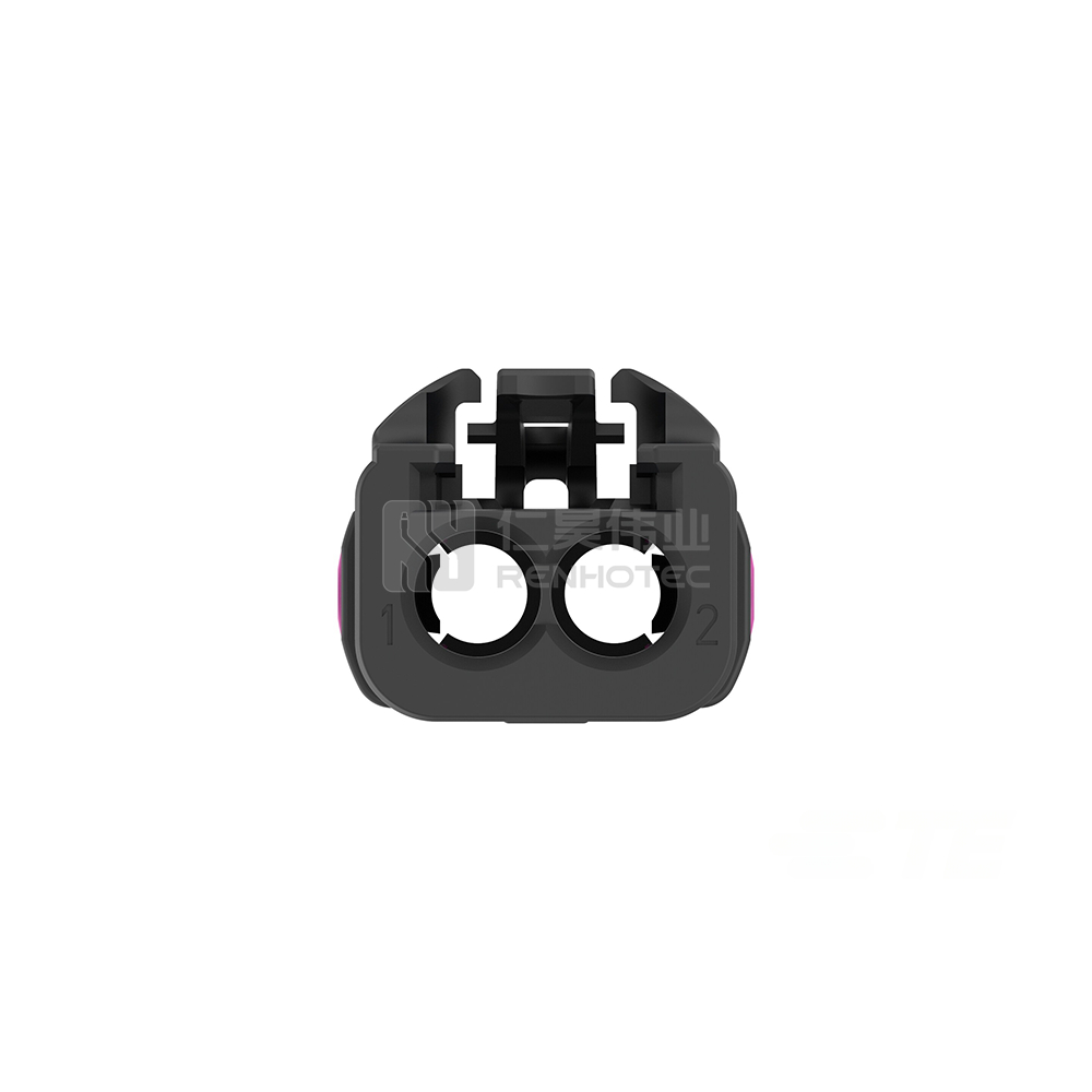 Cable-to-Cable, 180° Cable Exit, 2 Position, B Code, Housing for Female Terminals, 4 mm Centerline, Crimp, Data Connectivity Housings - Image 3