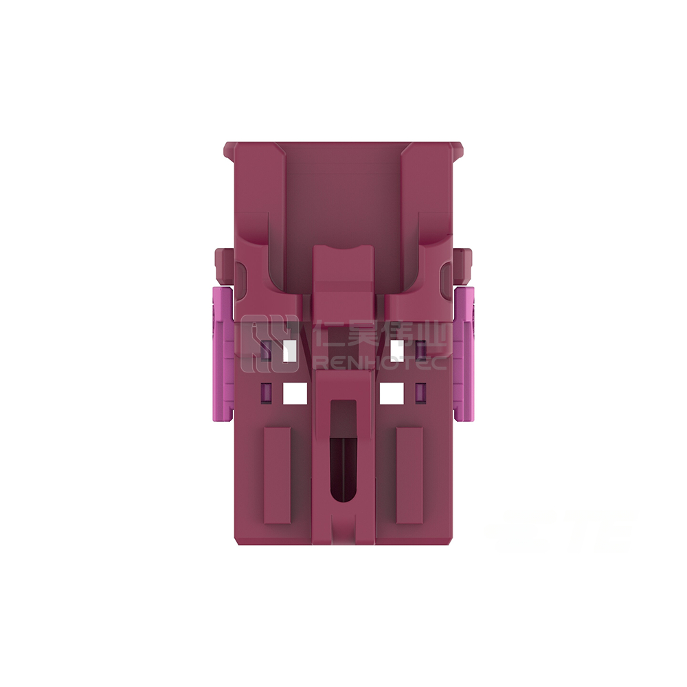 Cable-to-Cable, 180° Cable Exit, 2 Position, E Code, Housing for Female Terminals, 4 mm Centerline, Crimp, Data Connectivity Housings - Image 2