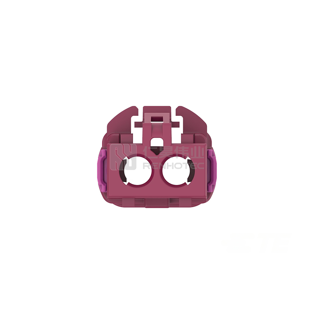 Cable-to-Cable, 180° Cable Exit, 2 Position, E Code, Housing for Female Terminals, 4 mm Centerline, Crimp, Data Connectivity Housings - Image 4