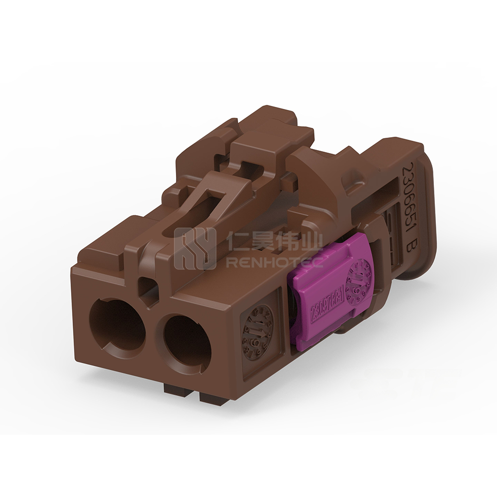 Cable-to-Cable, 180° Cable Exit, 2 Position, Z Code, Housing for Female Terminals, 4 mm Centerline, Crimp, Data Connectivity Housings