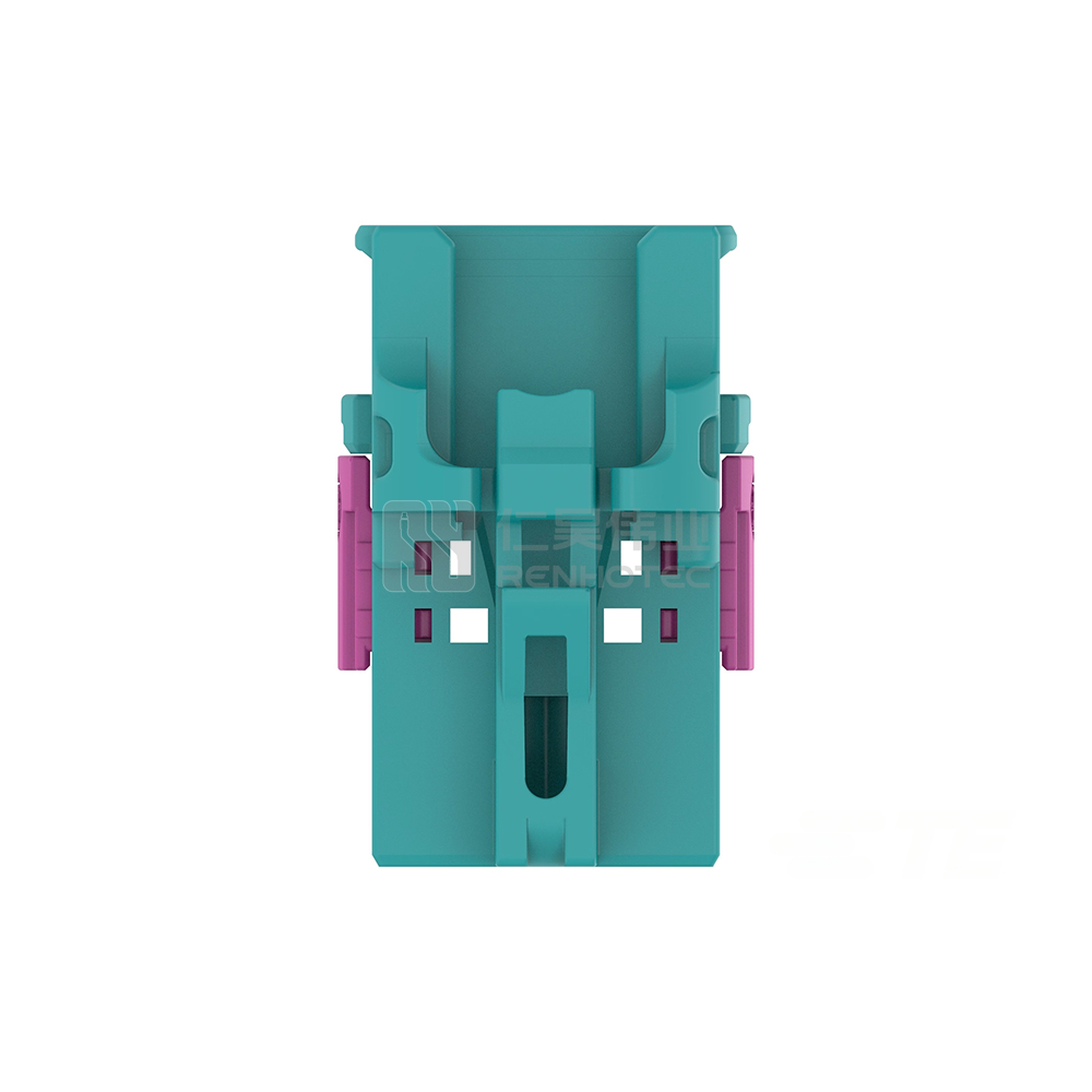 Cable-to-Cable, 180° Cable Exit, 2 Position, A Code, Housing for Female Terminals, 4 mm Centerline, Crimp, Data Connectivity Housings - Image 2