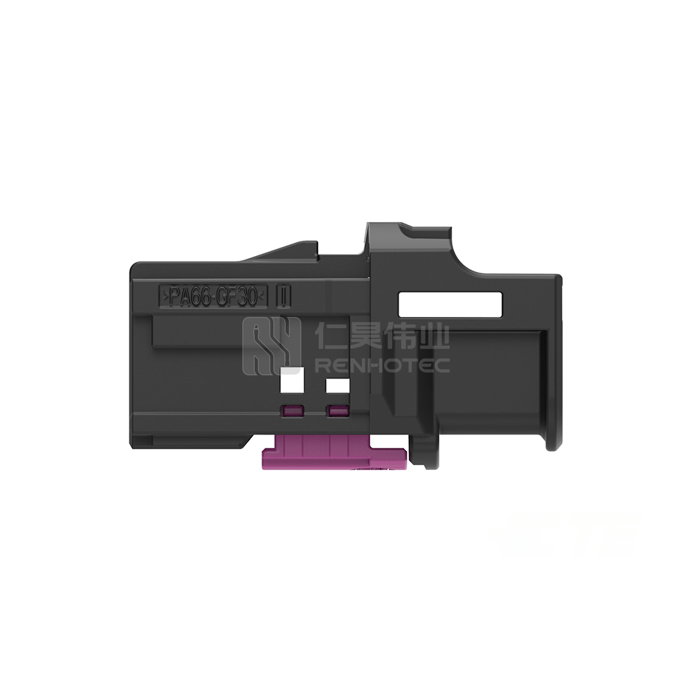 Cable-to-Cable / Wire-to-Wire, 180° Cable Exit, 1 Position, B Code, Housing for Female Terminals, Crimp, High Speed Data, Data Connectivity Housings - Image 2