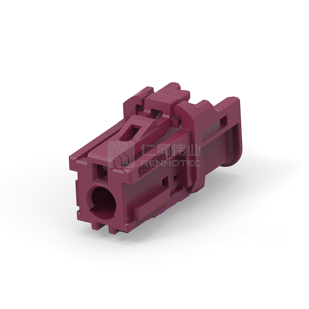 Cable-to-Cable / Wire-to-Wire, 180° Cable Exit, 1 Position, E Code, Housing for Female Terminals, Crimp, High Speed Data, Data Connectivity Housings