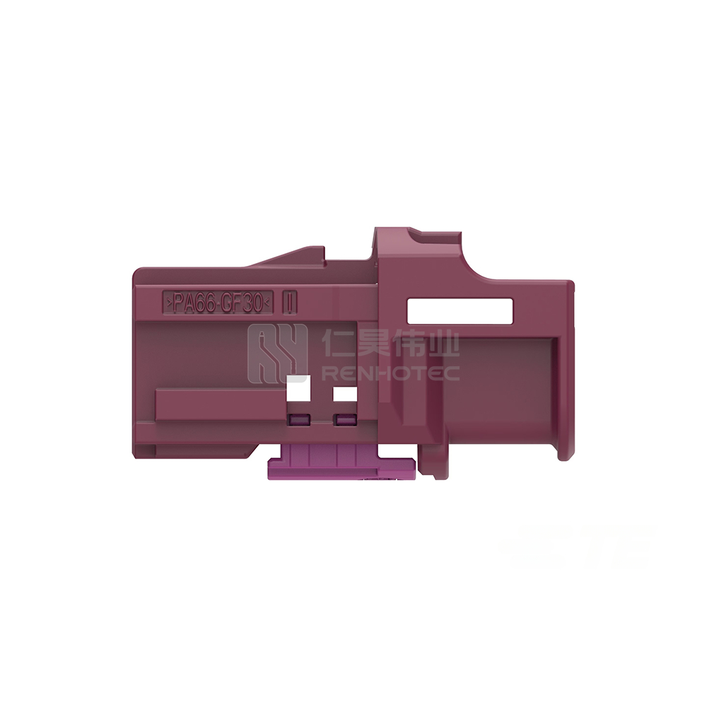 Cable-to-Cable / Wire-to-Wire, 180° Cable Exit, 1 Position, E Code, Housing for Female Terminals, Crimp, High Speed Data, Data Connectivity Housings - Image 2