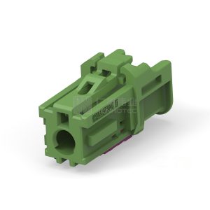 Cable-to-Cable / Wire-to-Wire, 180° Cable Exit, 1 Position, F Code, Housing for Female Terminals, Crimp, High Speed Data, Data Connectivity Housings