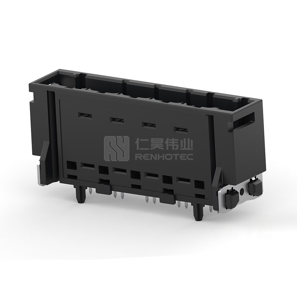 Wire-to-Board, Shielded, Vertical, 10 Position, Board Mount, A Code, 1.8 mm Centerline, Signal, Data Connectivity Headers