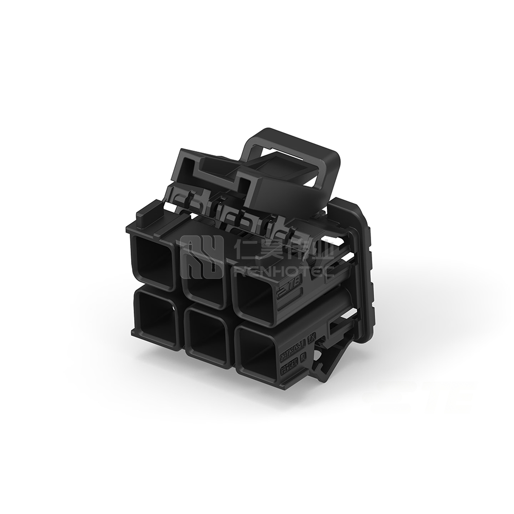 Wire-to-Wire, 180° Cable Exit, 12 Position, A Code, Housing for Female Terminals, 7.8 mm Centerline, Crimp, Data Connectivity Housings