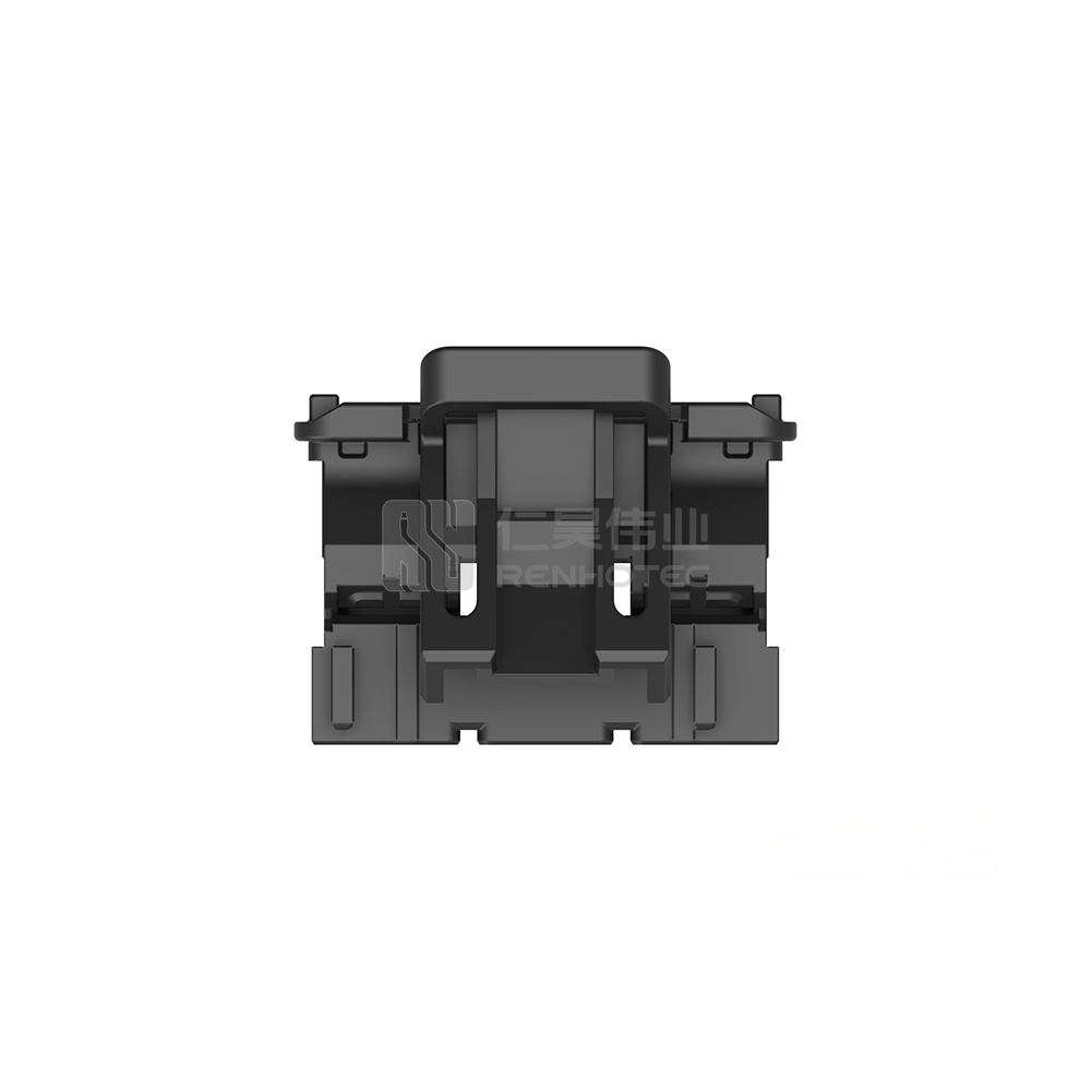 Wire-to-Wire, 180° Cable Exit, 12 Position, A Code, Housing for Female Terminals, 7.8 mm Centerline, Crimp, Data Connectivity Housings - Image 2