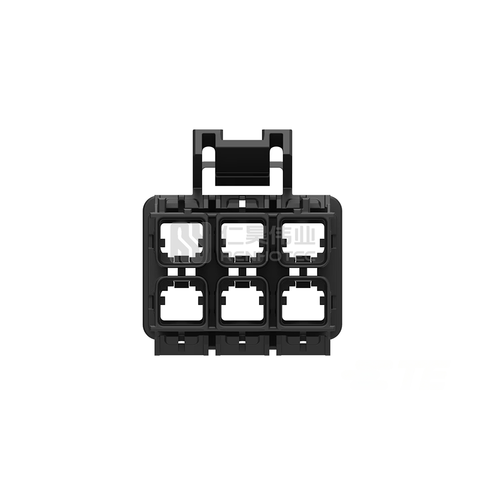 Wire-to-Wire, 180° Cable Exit, 12 Position, A Code, Housing for Female Terminals, 7.8 mm Centerline, Crimp, Data Connectivity Housings - Image 4