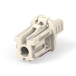 Cable-to-Cable / Wire-to-Wire, 90° Cable Exit, 1 Position, J Code, Housing for Female Terminals, Crimp, Data Connectivity Housings