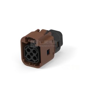 Cable-to-Cable, Sealable, 180° Cable Exit, 4 Position, F Code, Housing for Female Terminals, 5 mm Centerline, Data Connectivity Housings