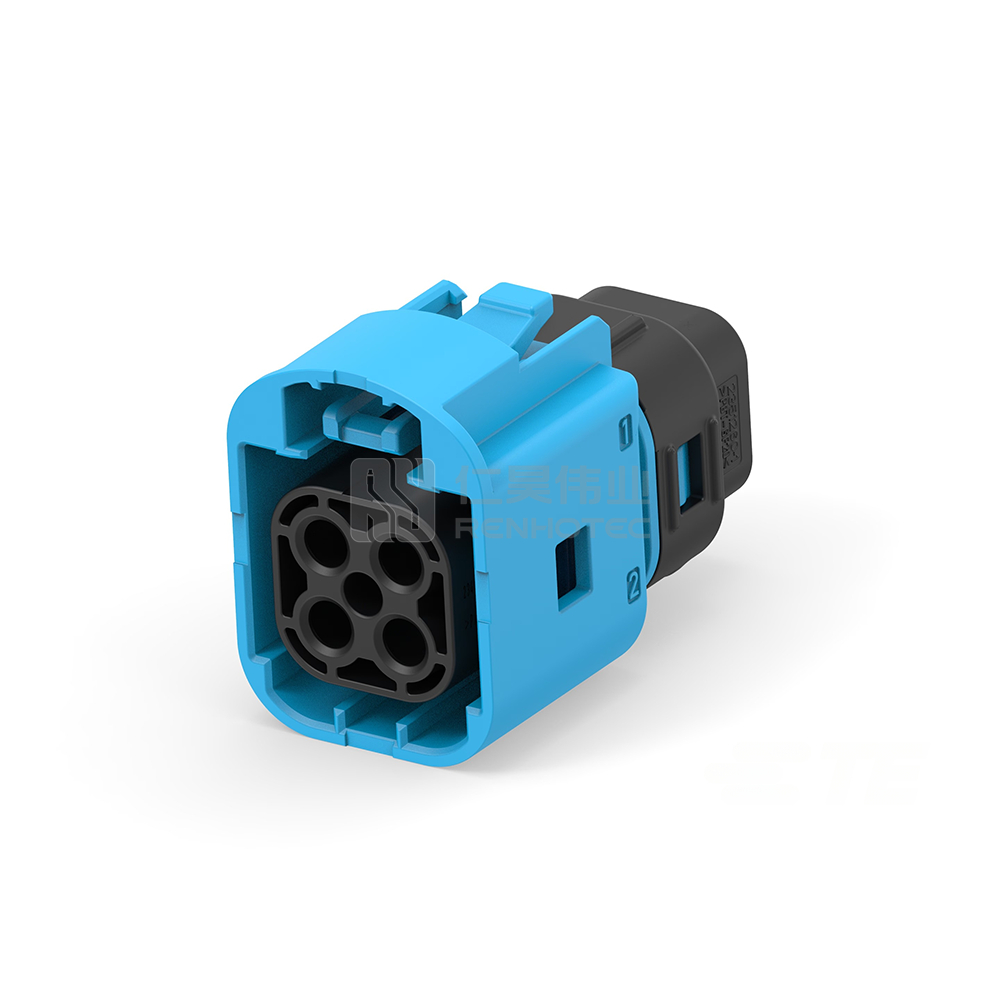 Wire-to-Board, Sealable, 180° Cable Exit, 4 Position, Z Code, Housing for Female Terminals, 5 mm Centerline, Crimp, Data Connectivity Housings