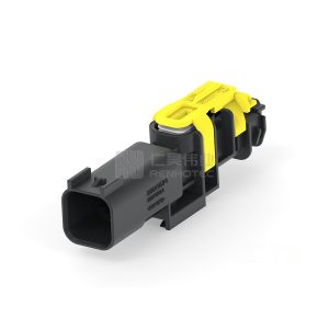 Wire-to-Wire, Sealable, 180° Cable Exit, 2 Position, A Code, Housing for Male Terminals, 1.8 mm Centerline, Data Connectivity Housings