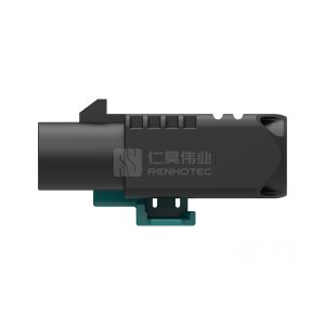 Cable-to-Cable, 180° Cable Exit, 2 Position, B Code, Housing for Male Terminals, 8 mm Centerline, Crimp, FAKRA, Data Connectivity Housings