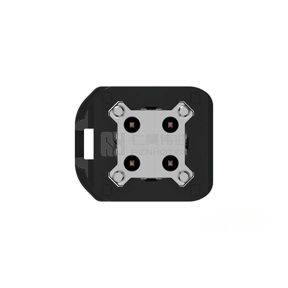 Cable-to-Board / Wire-to-Board, Shielded, Vertical, 4 Position, Board Mount, A Code, 4 mm Centerline, Signal, Data Connectivity Headers - Image 4