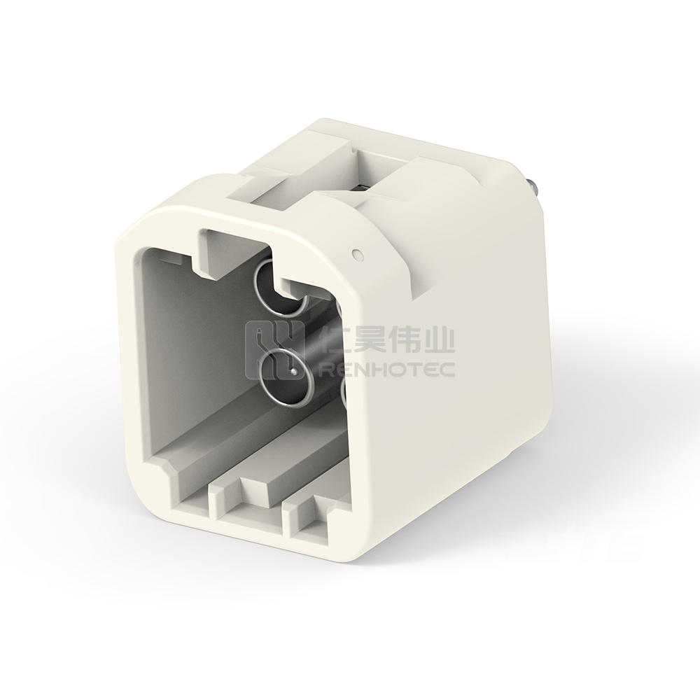 Cable-to-Board / Wire-to-Board, Shielded, Vertical, 4 Position, Board Mount, B Code, 4 mm Centerline, Signal, Data Connectivity Headers