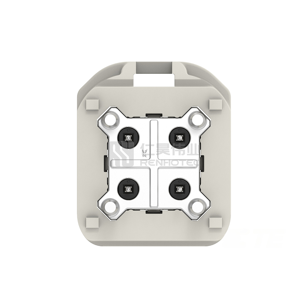 Cable-to-Board / Wire-to-Board, Shielded, Vertical, 4 Position, Board Mount, B Code, 4 mm Centerline, Signal, Data Connectivity Headers - Image 4
