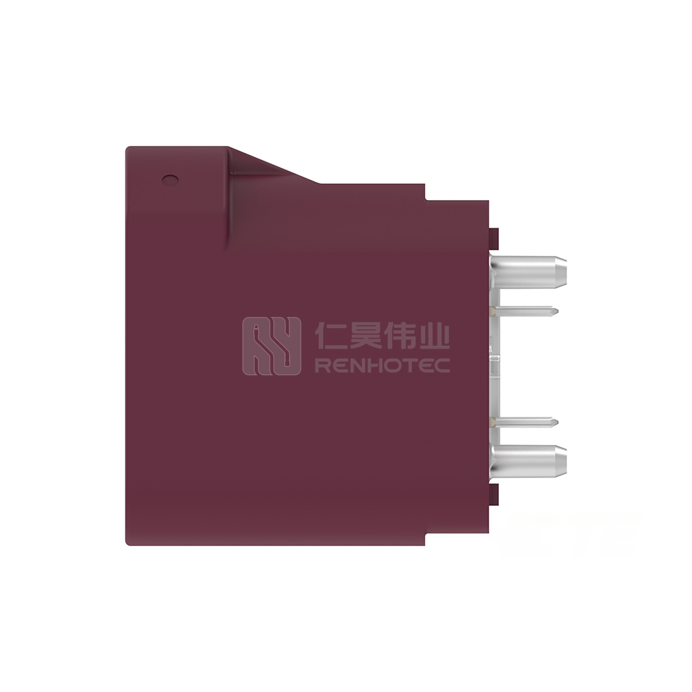 Cable-to-Board / Wire-to-Board, Shielded, Vertical, 4 Position, Board Mount, D Code, 4 mm Centerline, Signal, Data Connectivity Headers - Image 2