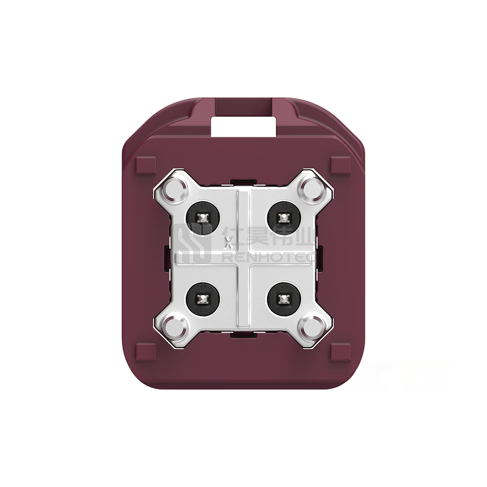 Cable-to-Board / Wire-to-Board, Shielded, Vertical, 4 Position, Board Mount, D Code, 4 mm Centerline, Signal, Data Connectivity Headers - Image 4