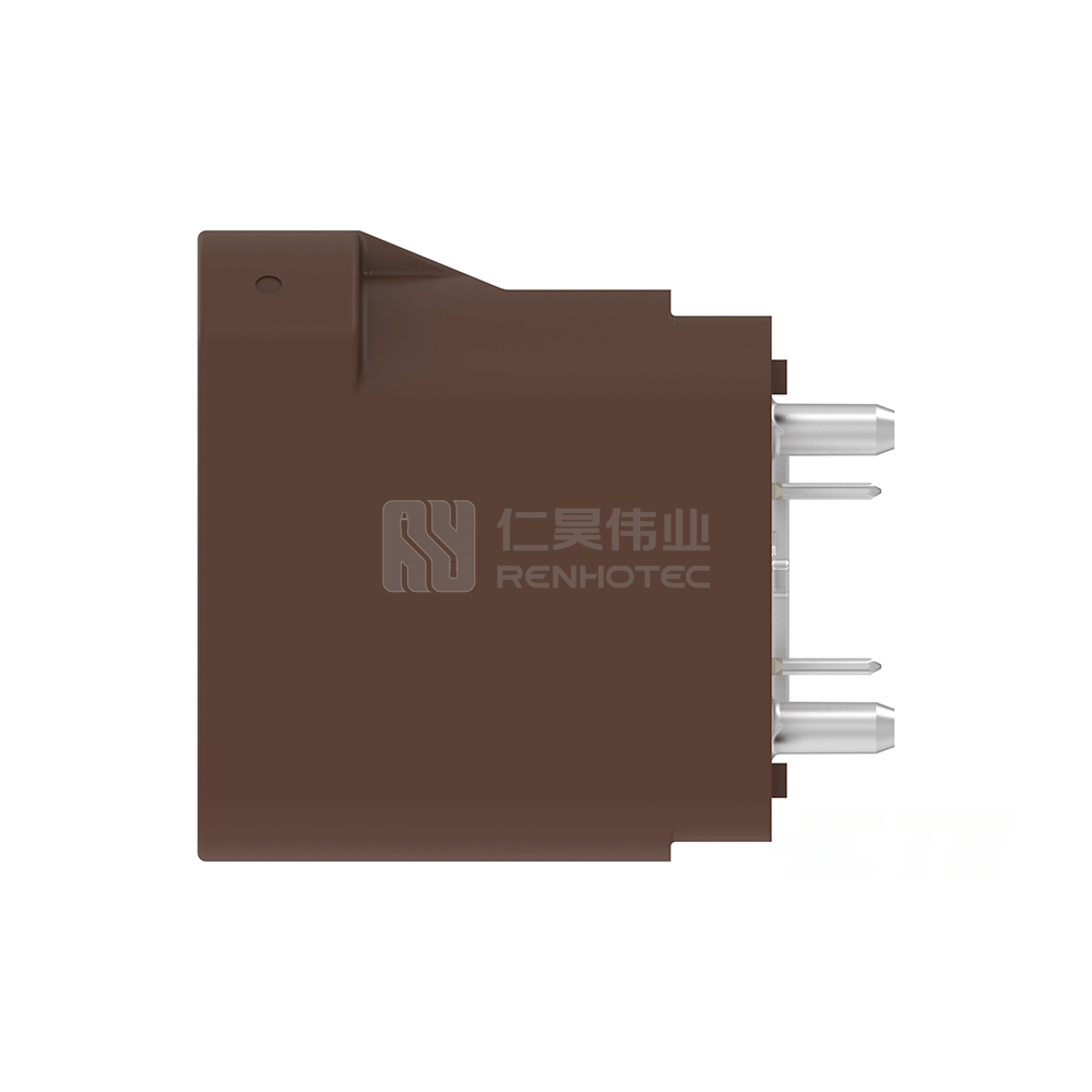 Cable-to-Board / Wire-to-Board, Shielded, Vertical, 4 Position, Board Mount, F Code, 4 mm Centerline, Signal, Data Connectivity Headers - Image 2