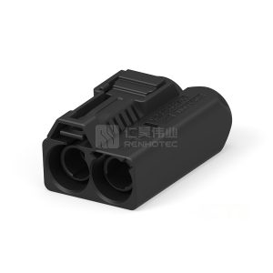 Cable-to-Cable, 180° Cable Exit, 2 Position, B Code, Housing for Female Terminals, 8 mm Centerline, Crimp, FAKRA, Data Connectivity Housings