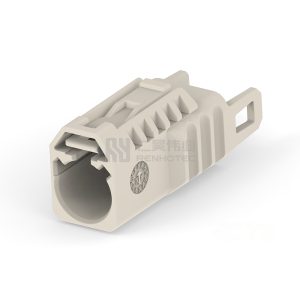 Cable-to-Cable, 180° Cable Exit, 1 Position, A Code, Housing for Male Terminals, Crimp, Signal, FAKRA, Data Connectivity Housings