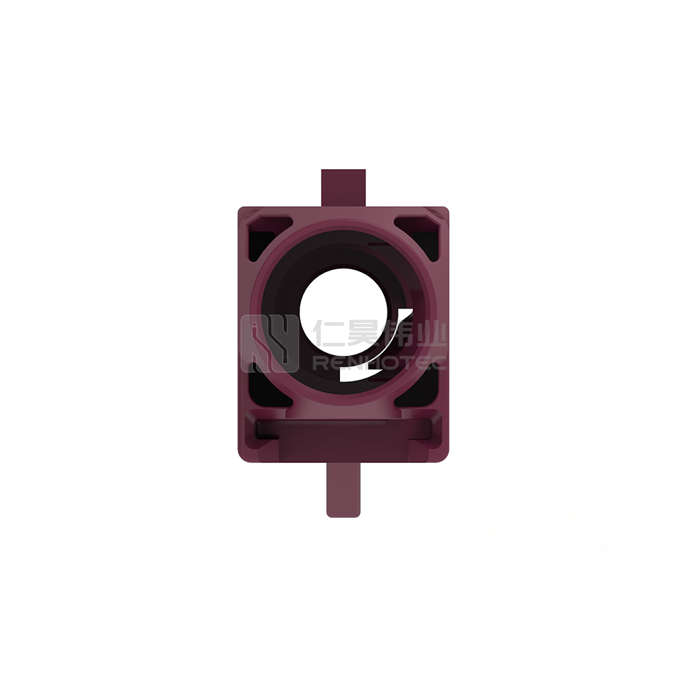 FAKRA Connector, Plug, 50 ohm, Locking, 6 GHz, Cable-to-Board, 1 Position, Printed Circuit Board, Solder, FAKRA - Image 2