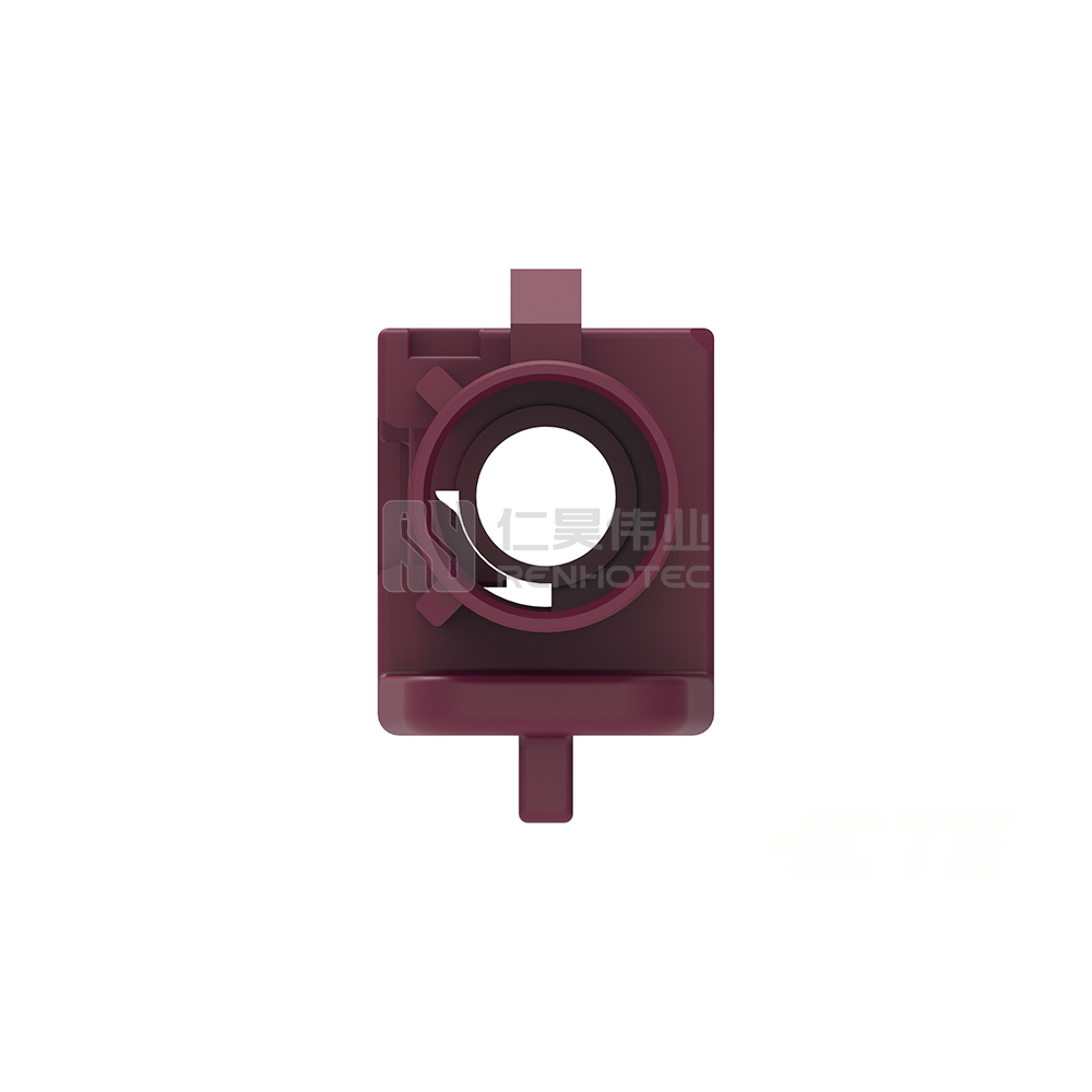 FAKRA Connector, Plug, 50 ohm, Locking, 6 GHz, Cable-to-Board, 1 Position, Printed Circuit Board, Solder, FAKRA - Image 3