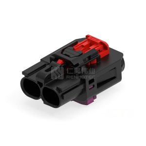 Cable-to-Cable, 180° Cable Exit, 2 Position, A Code, Housing for Female Terminals, 8 mm Centerline, Crimp, Data Connectivity Housings