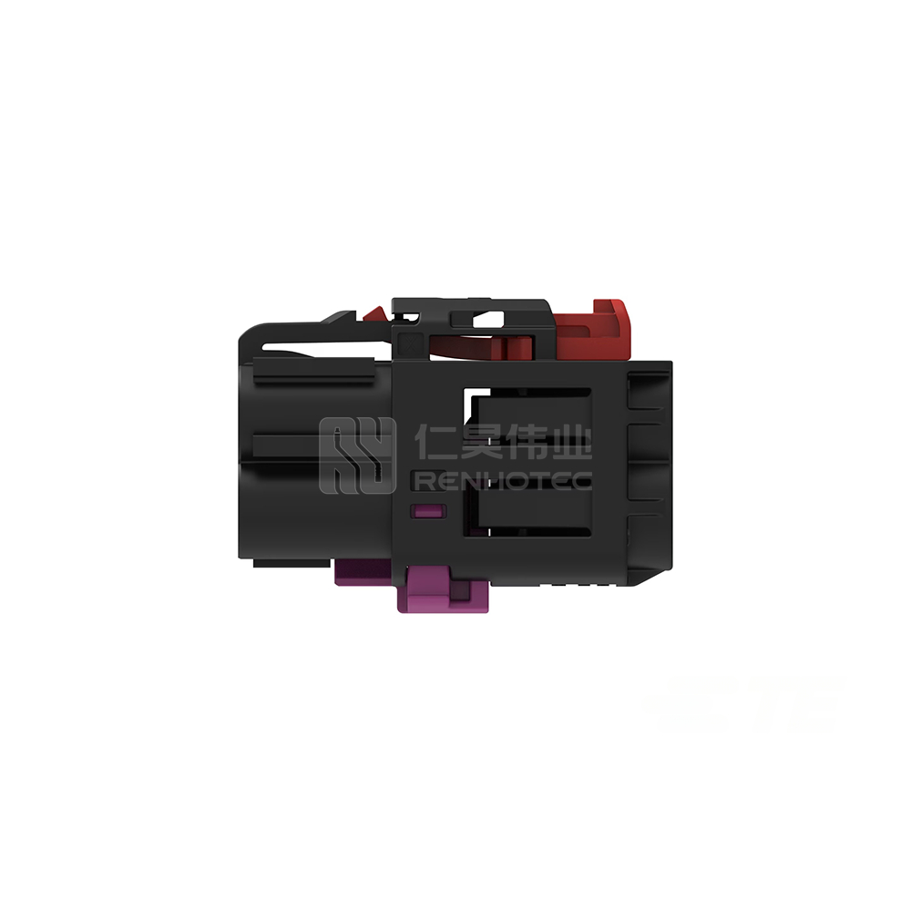 Cable-to-Cable, 180° Cable Exit, 4 Position, A Code, Housing for Female Terminals, 8 mm Centerline, Crimp, Data Connectivity Housings - Image 2