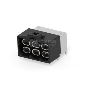 Cable-to-Board, Horizontal, 12 Position, Board Mount, A Code, 2 mm Centerline, Data Connectivity Headers