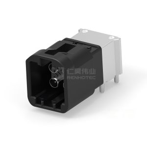 Wire-to-Board, Shielded, Horizontal, 4 Position, Board Mount, A Code, 4 mm Centerline, Signal, Data Connectivity Headers