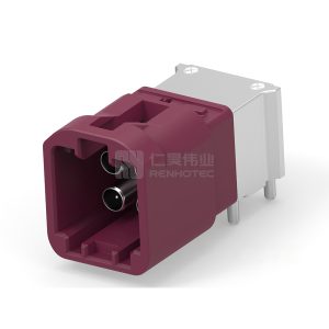 Wire-to-Board, Shielded, Horizontal, 4 Position, Board Mount, D Code, 4 mm Centerline, Signal, Data Connectivity Headers