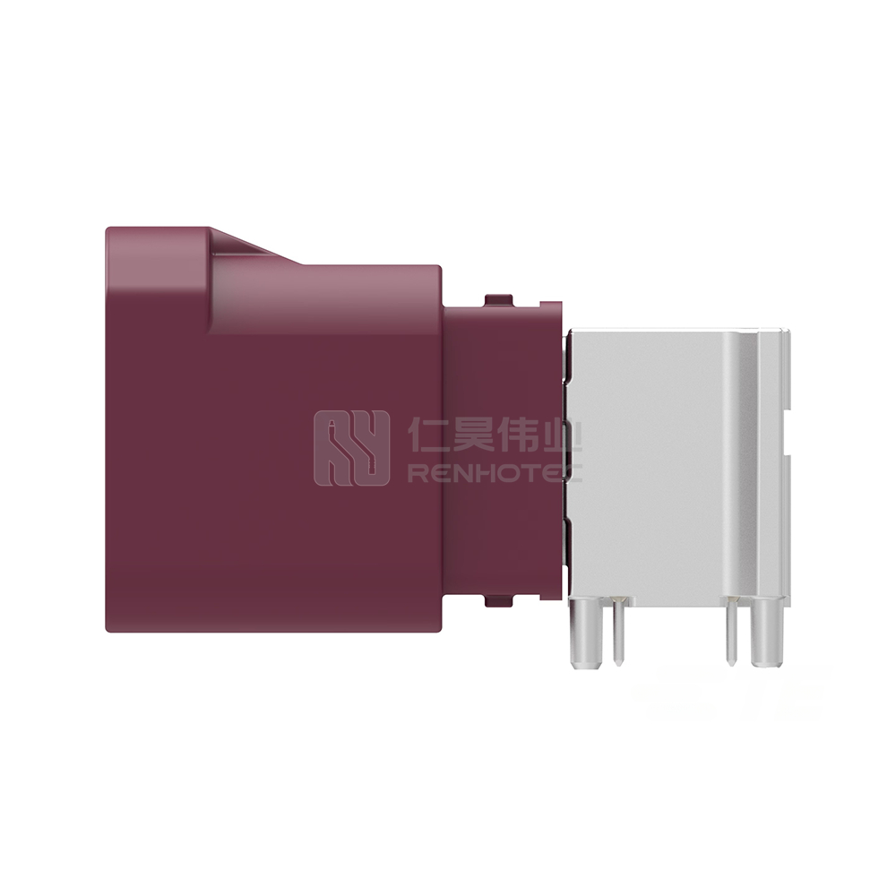 Wire-to-Board, Shielded, Horizontal, 4 Position, Board Mount, D Code, 4 mm Centerline, Signal, Data Connectivity Headers - Image 2