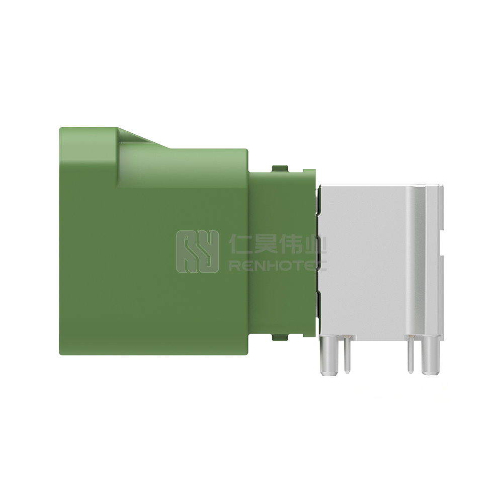 Wire-to-Board, Shielded, Horizontal, 4 Position, Board Mount, E Code, 4 mm Centerline, Signal, Data Connectivity Headers - Image 2