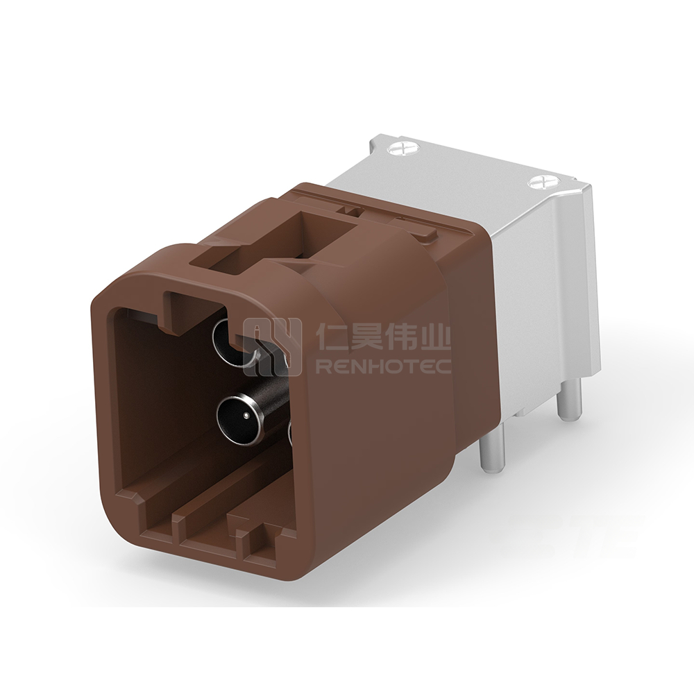 Wire-to-Board, Shielded, Horizontal, 4 Position, Board Mount, F Code, 4 mm Centerline, Signal, Data Connectivity Headers