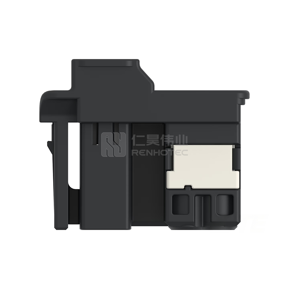 Cable-to-Board / Wire-to-Board, 180° Cable Exit, 4 Position, Housing for Female Terminals, 4 mm Centerline, Crimp, Data Connectivity Housings - Image 3