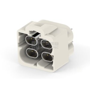 Cable-to-Board, Shielded, Vertical, 8 Position, Board Mount, B Code, 2 mm Centerline, Data Connectivity Headers